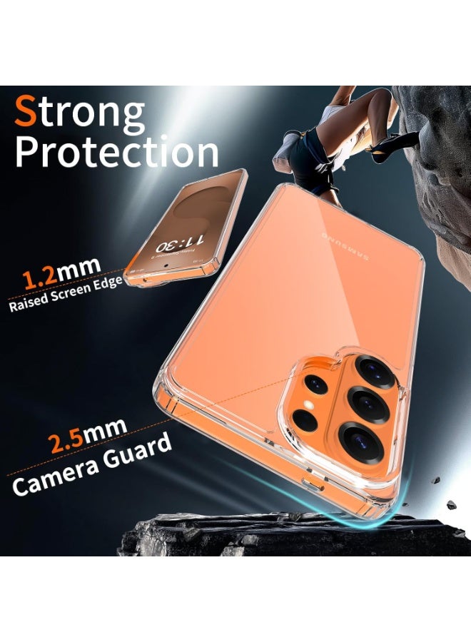 أكاليكس جراب شفاف متوافق مع سامسونج S26 ألترا، جراب TPU شفاف مع حماية من الصدمات في الزوايا الأربع وحماية للكاميرا ومضاد للانزلاق | شفاف - Image 4